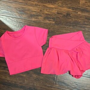 Aerie Vibrant Pink Two-Piece Set